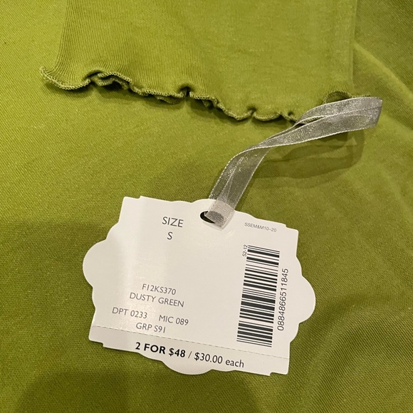 NWT Small sleep sense pajama top Dusty Green - Picture 3 of 5